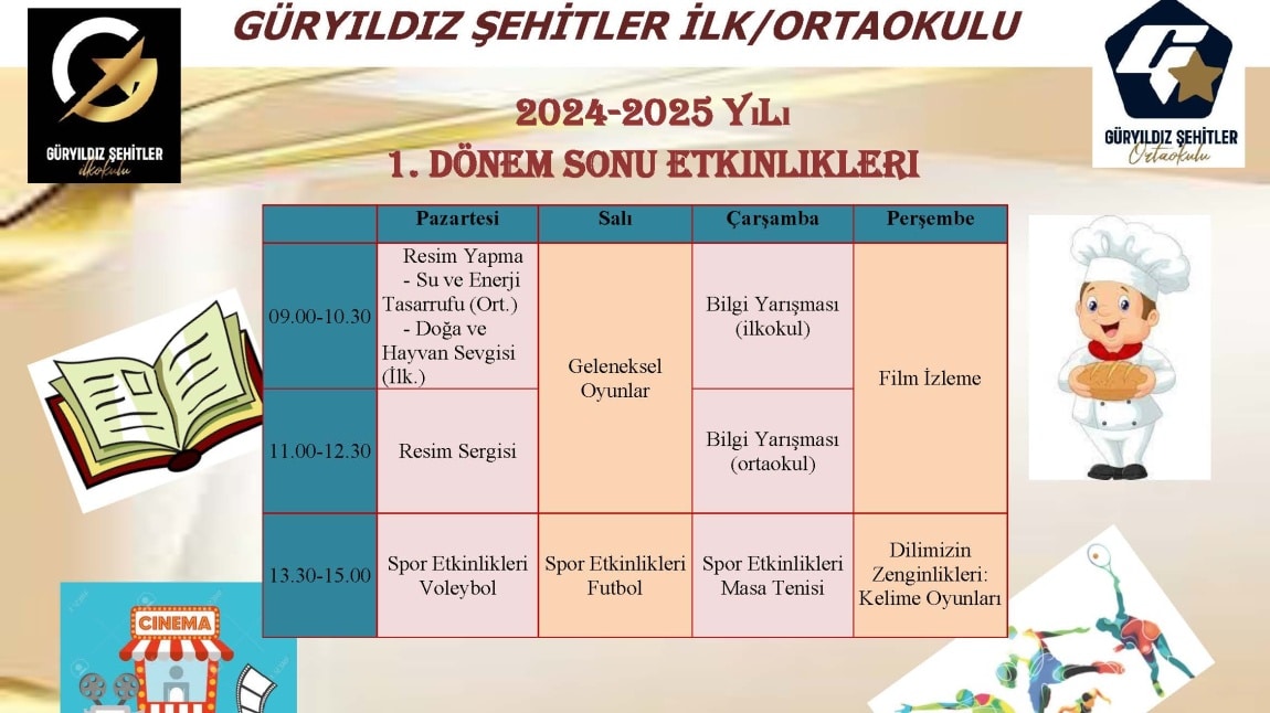 I.DÖNEM SONU OKULUMUZ ETKİNLİKLERİ